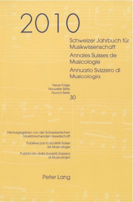 Schweizer Jahrbuch für Musikwissenschaft (Neue Folge)